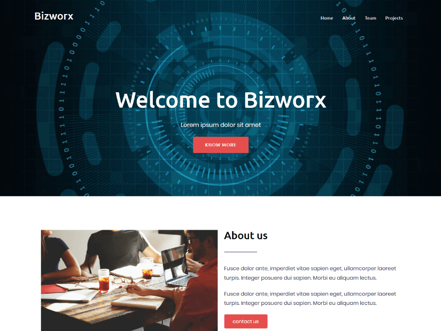 Bizworx Preview Wordpress Theme - Rating, Reviews, Preview, Demo & Download