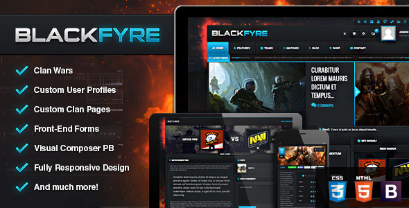 Blackfyre Preview Wordpress Theme - Rating, Reviews, Preview, Demo & Download