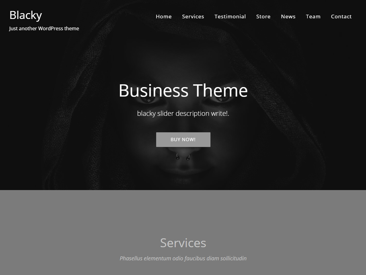 Blacky Preview Wordpress Theme - Rating, Reviews, Preview, Demo & Download