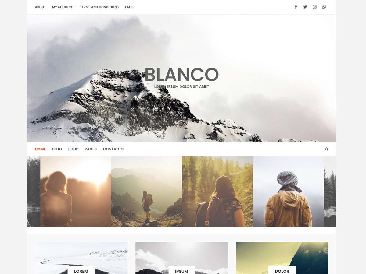 Blanco Lite Preview Wordpress Theme - Rating, Reviews, Preview, Demo & Download