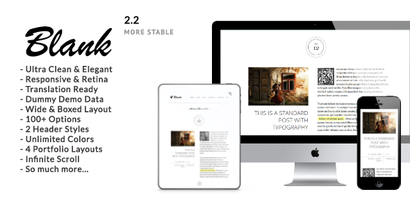 Blank Preview Wordpress Theme - Rating, Reviews, Preview, Demo & Download