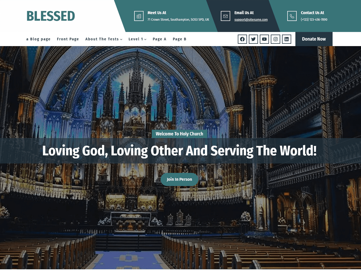 Blessed Lite Preview Wordpress Theme - Rating, Reviews, Preview, Demo & Download