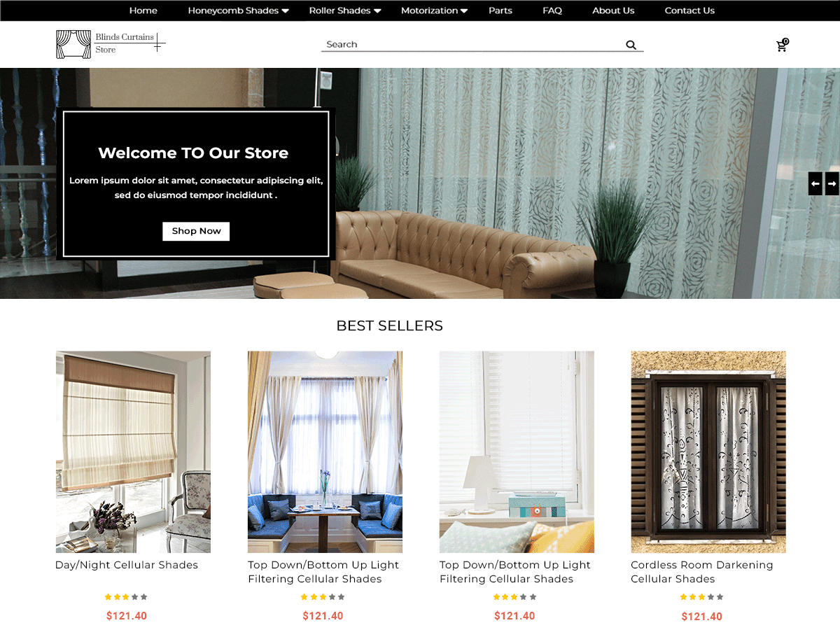 Blinds Curtains Preview Wordpress Theme - Rating, Reviews, Preview, Demo & Download