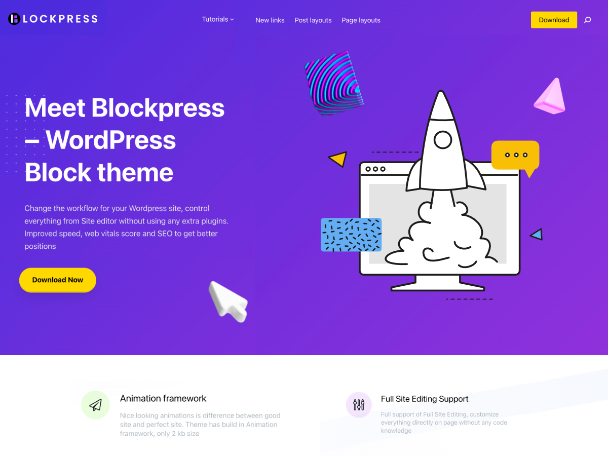 Blockpress Preview Wordpress Theme - Rating, Reviews, Preview, Demo & Download