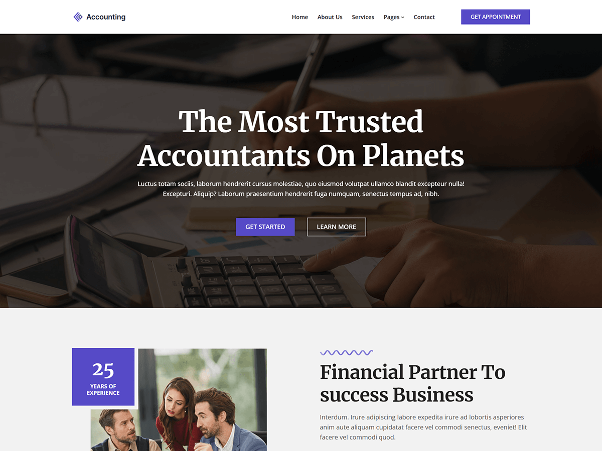 Blockskit Accounting Preview Wordpress Theme - Rating, Reviews, Preview, Demo & Download