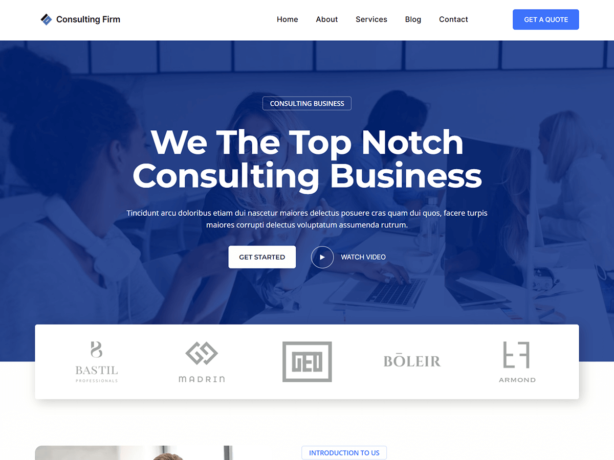 Blockskit Consulting Preview Wordpress Theme - Rating, Reviews, Preview, Demo & Download