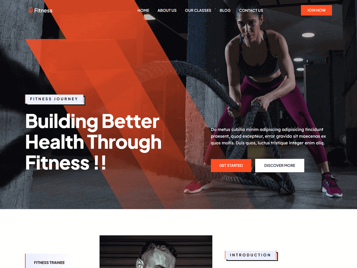 Blockskit Fitness Preview Wordpress Theme - Rating, Reviews, Preview, Demo & Download