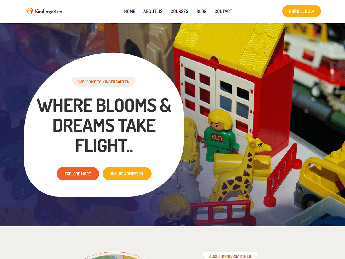 Blockskit Kindergarten Preview Wordpress Theme - Rating, Reviews, Preview, Demo & Download