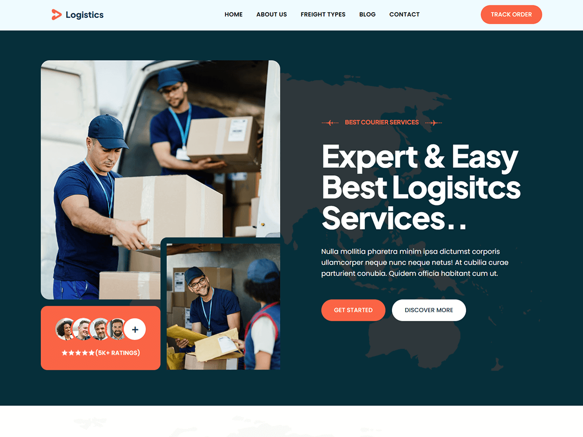 Blockskit Logistics Preview Wordpress Theme - Rating, Reviews, Preview, Demo & Download