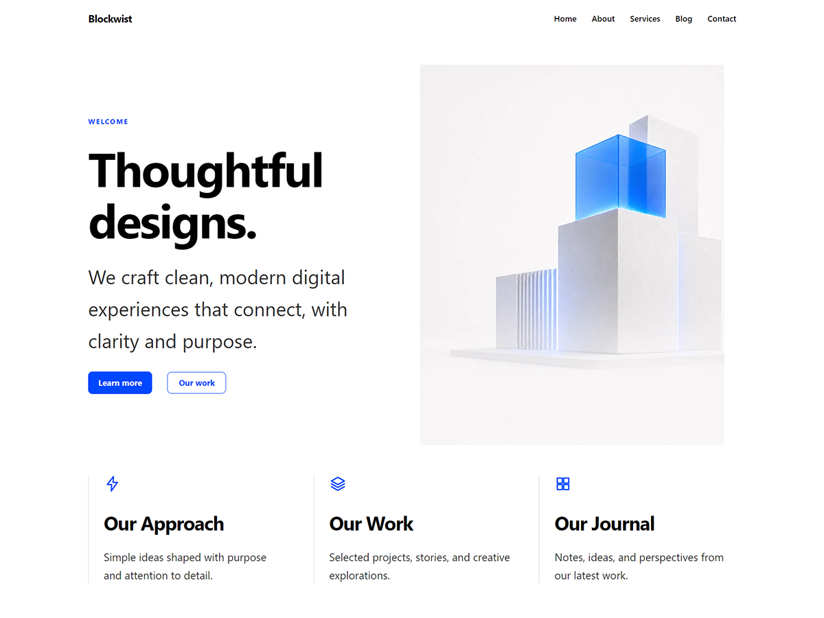 Blockwist Preview Wordpress Theme - Rating, Reviews, Preview, Demo & Download