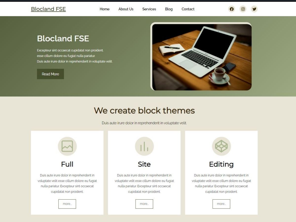 Blocland FSE Preview Wordpress Theme - Rating, Reviews, Preview, Demo & Download