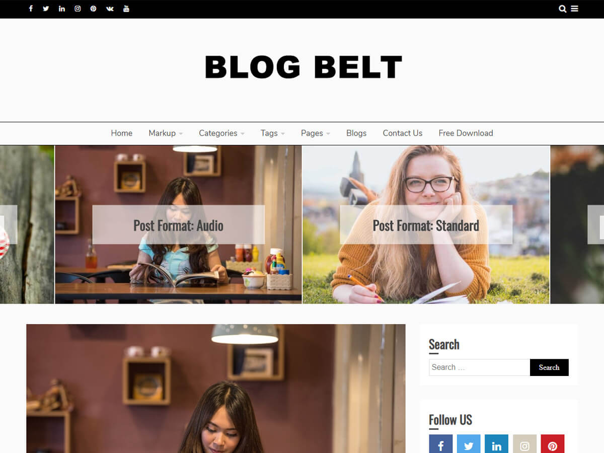 Blog Belt Preview Wordpress Theme - Rating, Reviews, Preview, Demo & Download