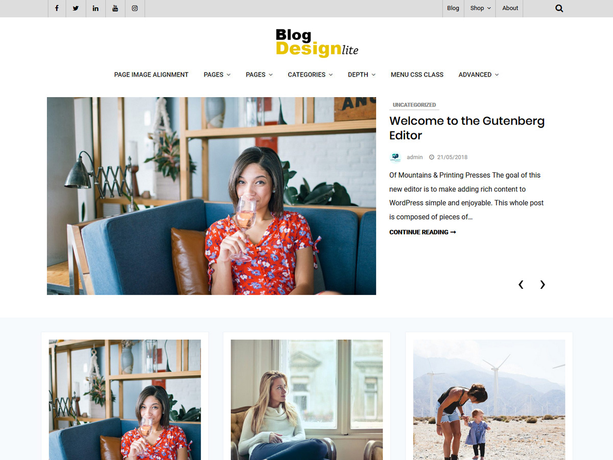 Blog Design Preview Wordpress Theme - Rating, Reviews, Preview, Demo & Download