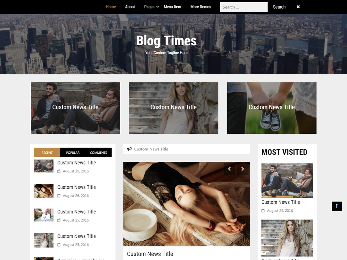 Blog Times Preview Wordpress Theme - Rating, Reviews, Preview, Demo & Download