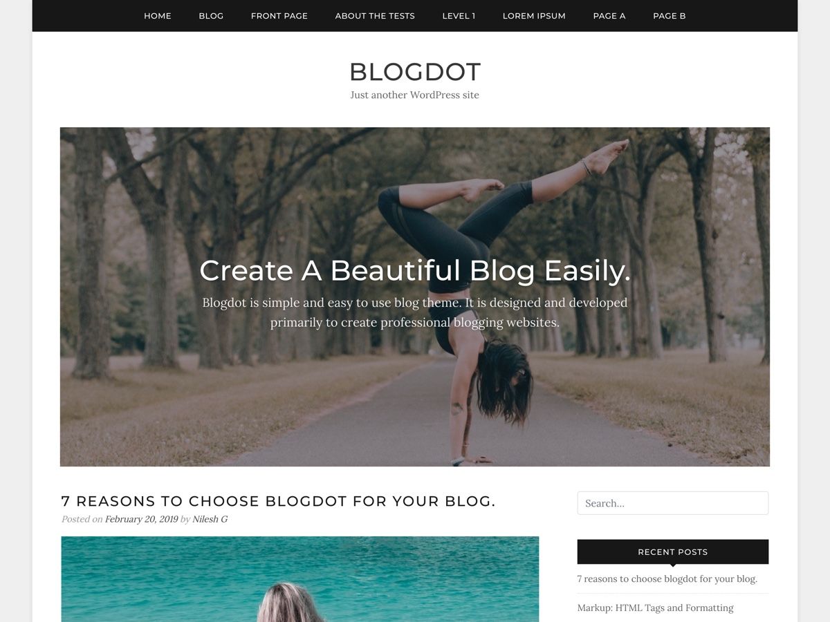 Blogdot Preview Wordpress Theme - Rating, Reviews, Preview, Demo & Download