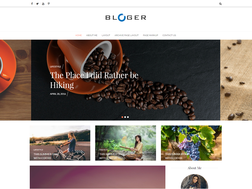 Bloger Preview Wordpress Theme - Rating, Reviews, Preview, Demo & Download
