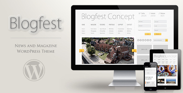 Blogfest WordPress Preview Wordpress Theme - Rating, Reviews, Preview, Demo & Download