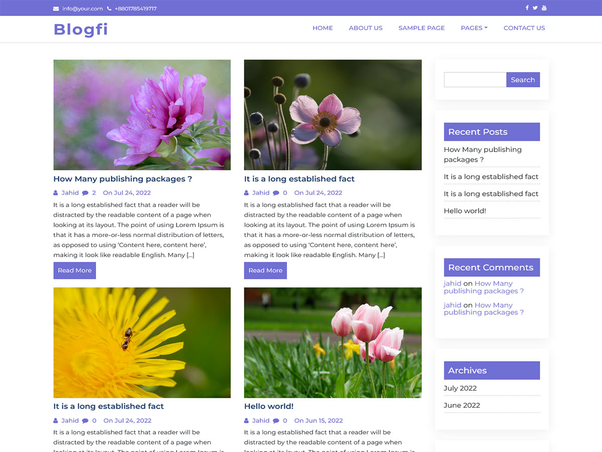 Blogfi Preview Wordpress Theme - Rating, Reviews, Preview, Demo & Download