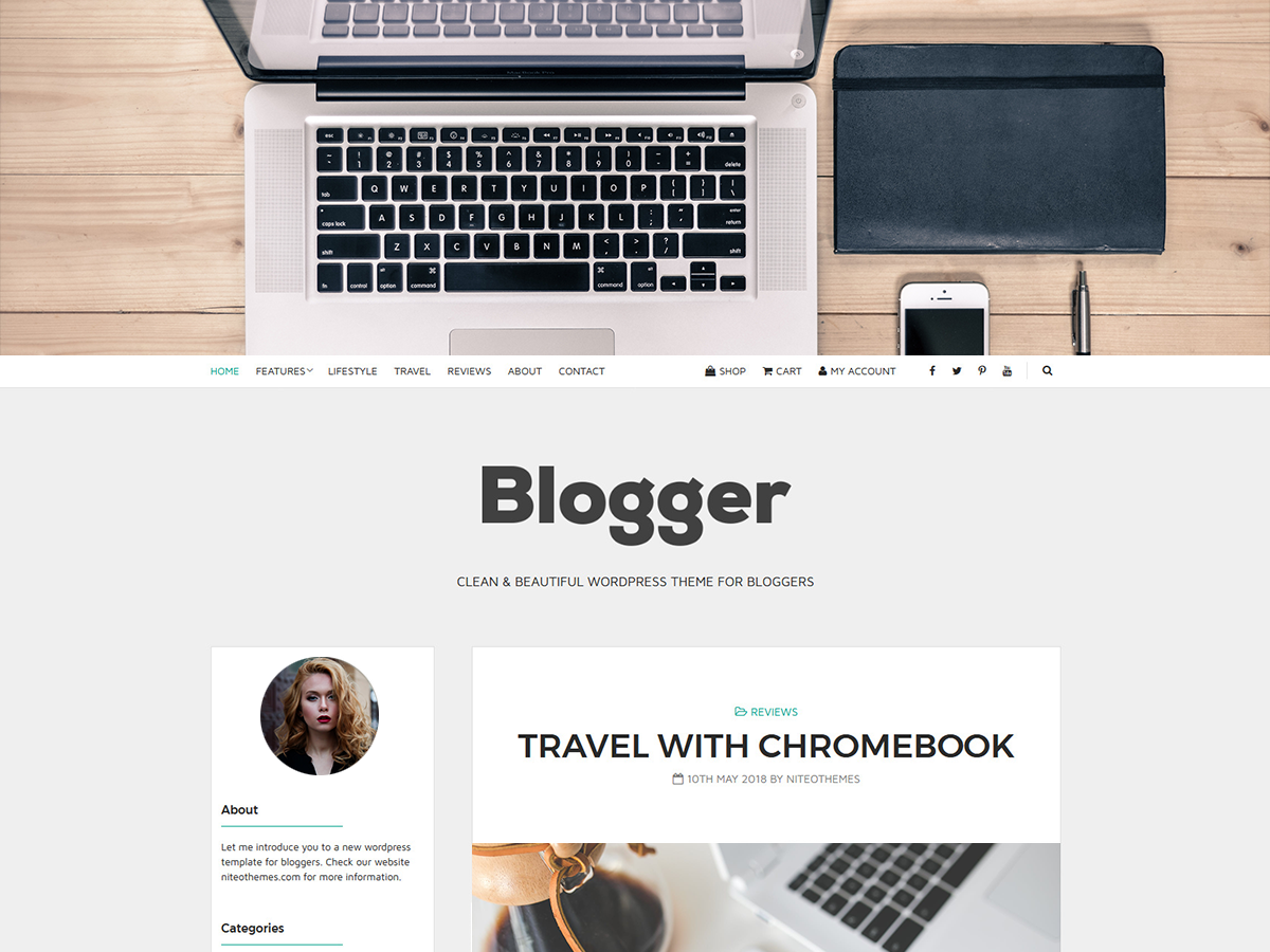 Blogger Light Preview Wordpress Theme - Rating, Reviews, Preview, Demo & Download