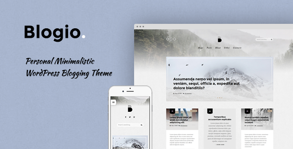 Blogio Preview Wordpress Theme - Rating, Reviews, Preview, Demo & Download