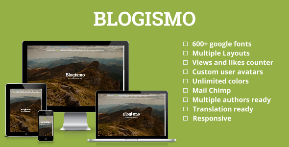 Blogismo Preview Wordpress Theme - Rating, Reviews, Preview, Demo & Download