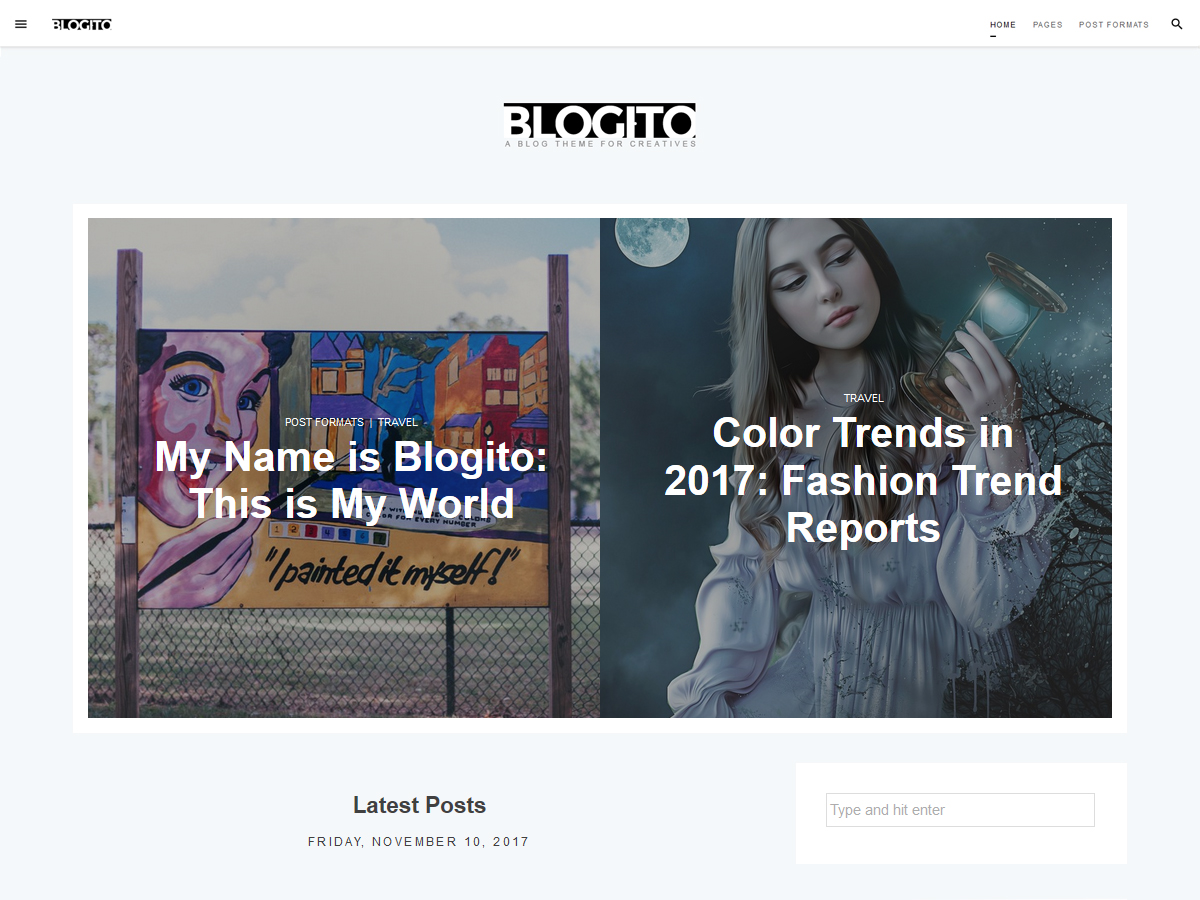 Blogito Preview Wordpress Theme - Rating, Reviews, Preview, Demo & Download