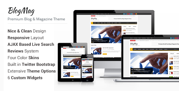 BlogMag Preview Wordpress Theme - Rating, Reviews, Preview, Demo & Download