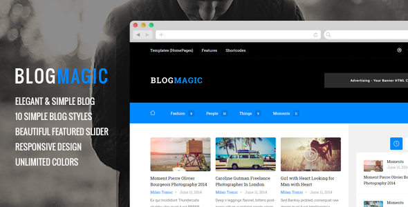 BlogMagic Preview Wordpress Theme - Rating, Reviews, Preview, Demo & Download