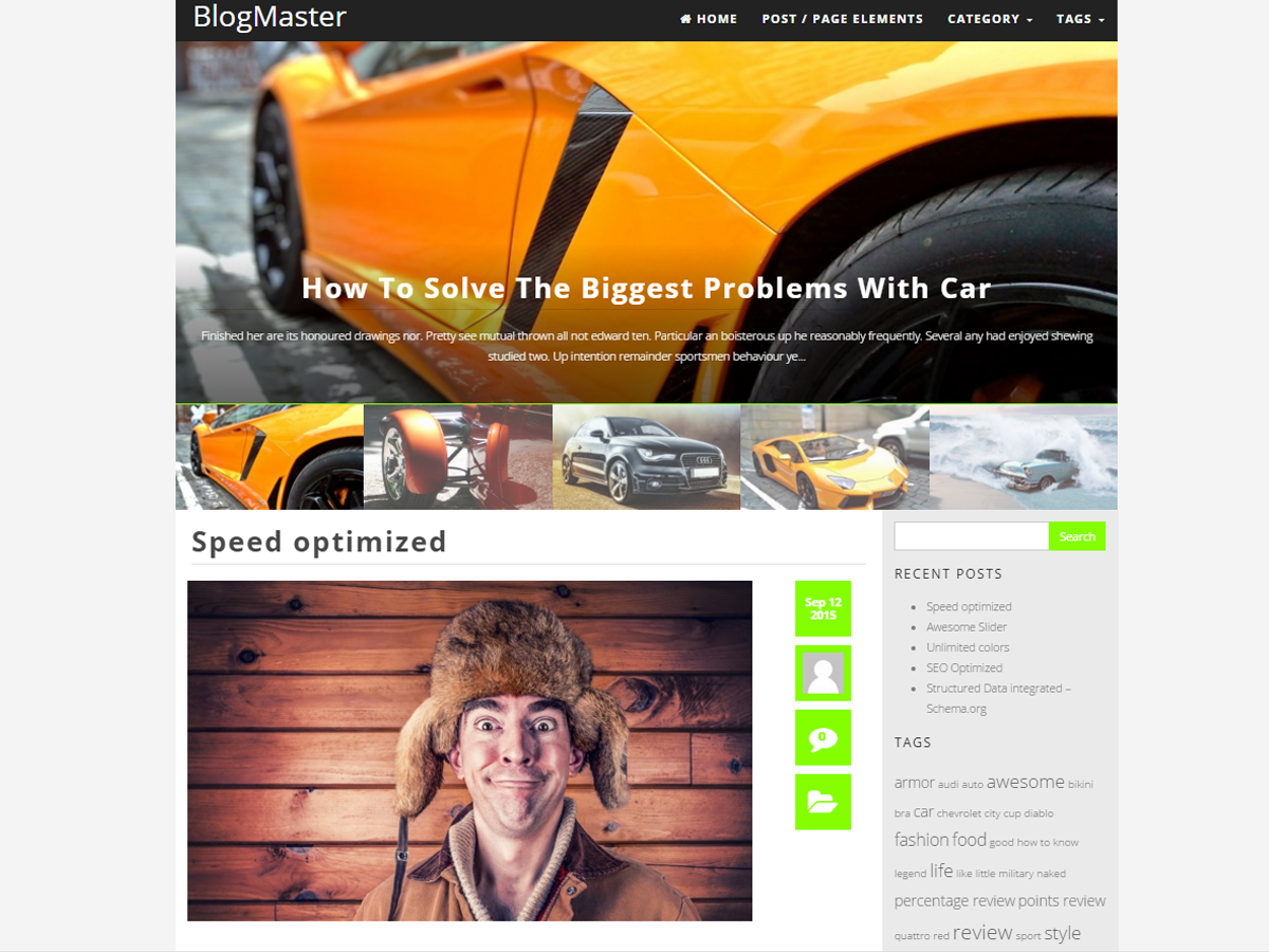 BlogMaster Preview Wordpress Theme - Rating, Reviews, Preview, Demo & Download