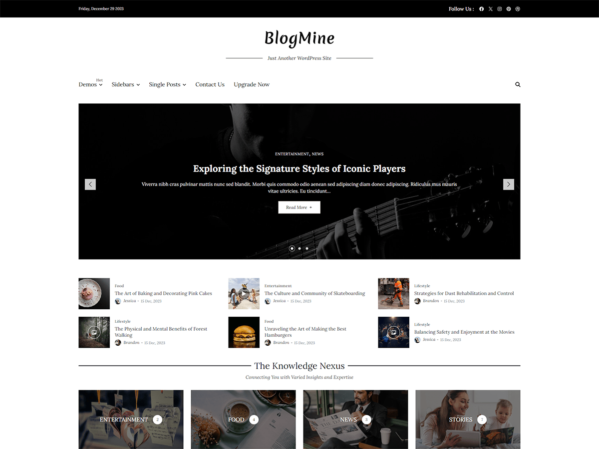 Blogmine Preview Wordpress Theme - Rating, Reviews, Preview, Demo & Download