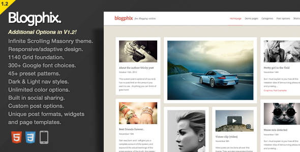 Blogphix Preview Wordpress Theme - Rating, Reviews, Preview, Demo & Download