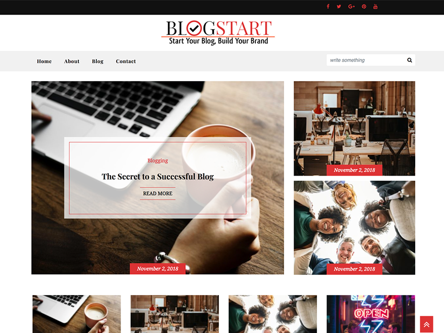 Blogstart Preview Wordpress Theme - Rating, Reviews, Preview, Demo & Download