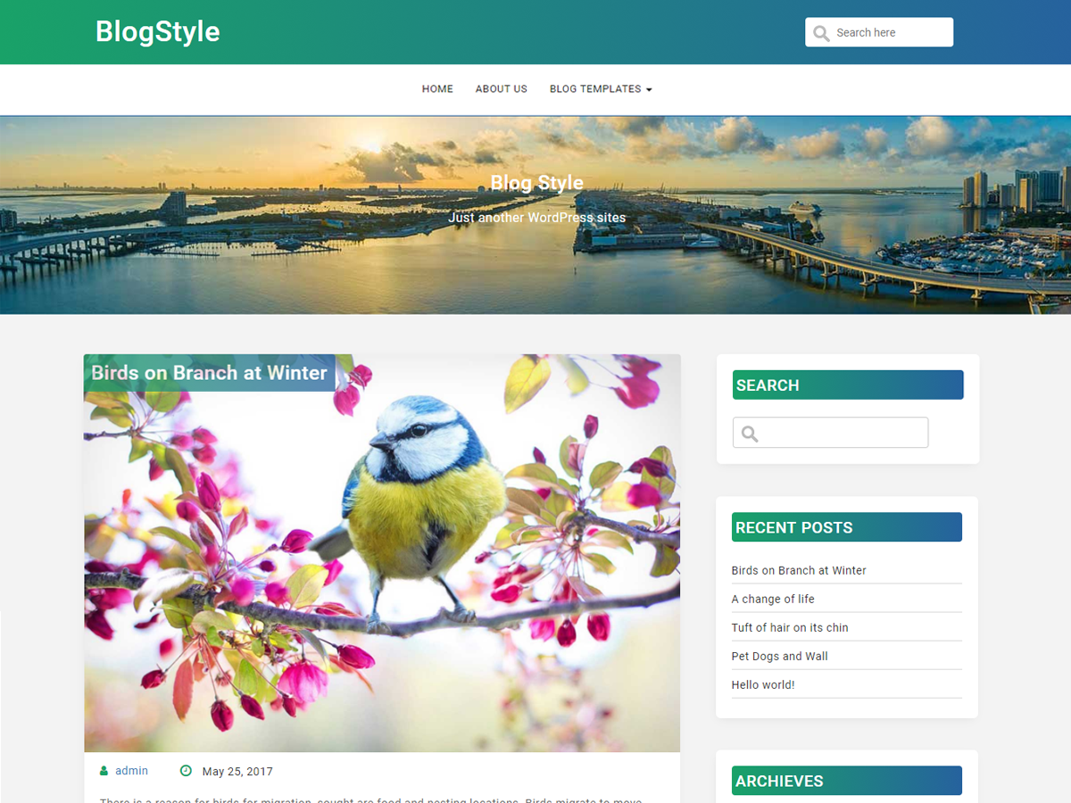 BlogStyle Preview Wordpress Theme - Rating, Reviews, Preview, Demo & Download