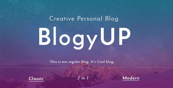 BlogyUP Preview Wordpress Theme - Rating, Reviews, Preview, Demo & Download