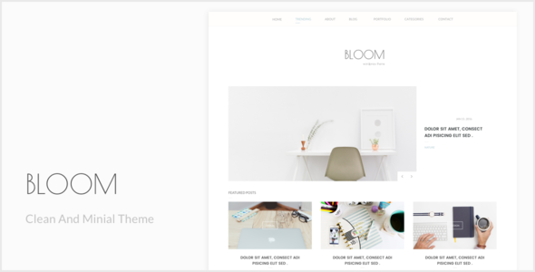 Bloom Clean Preview Wordpress Theme - Rating, Reviews, Preview, Demo & Download