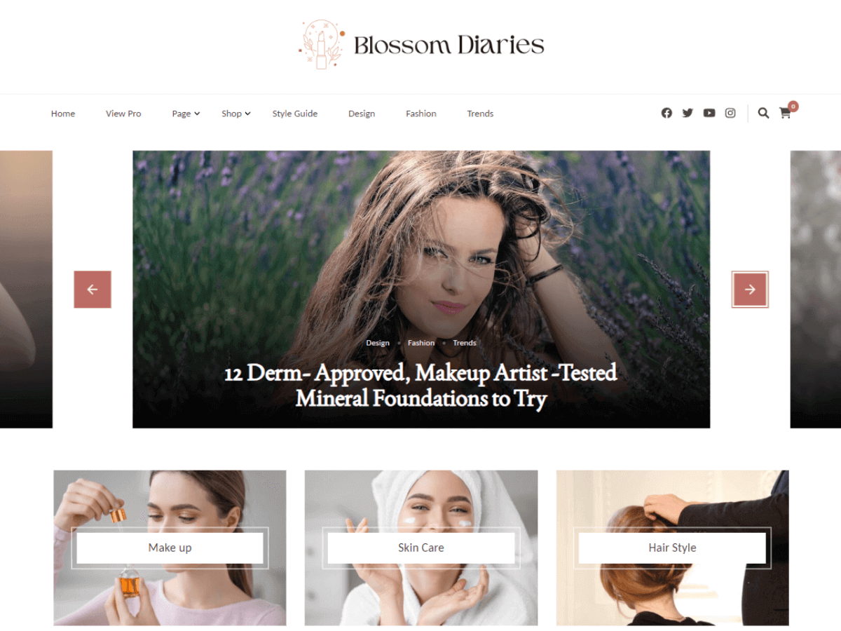 Blossom Diaries Preview Wordpress Theme - Rating, Reviews, Preview, Demo & Download
