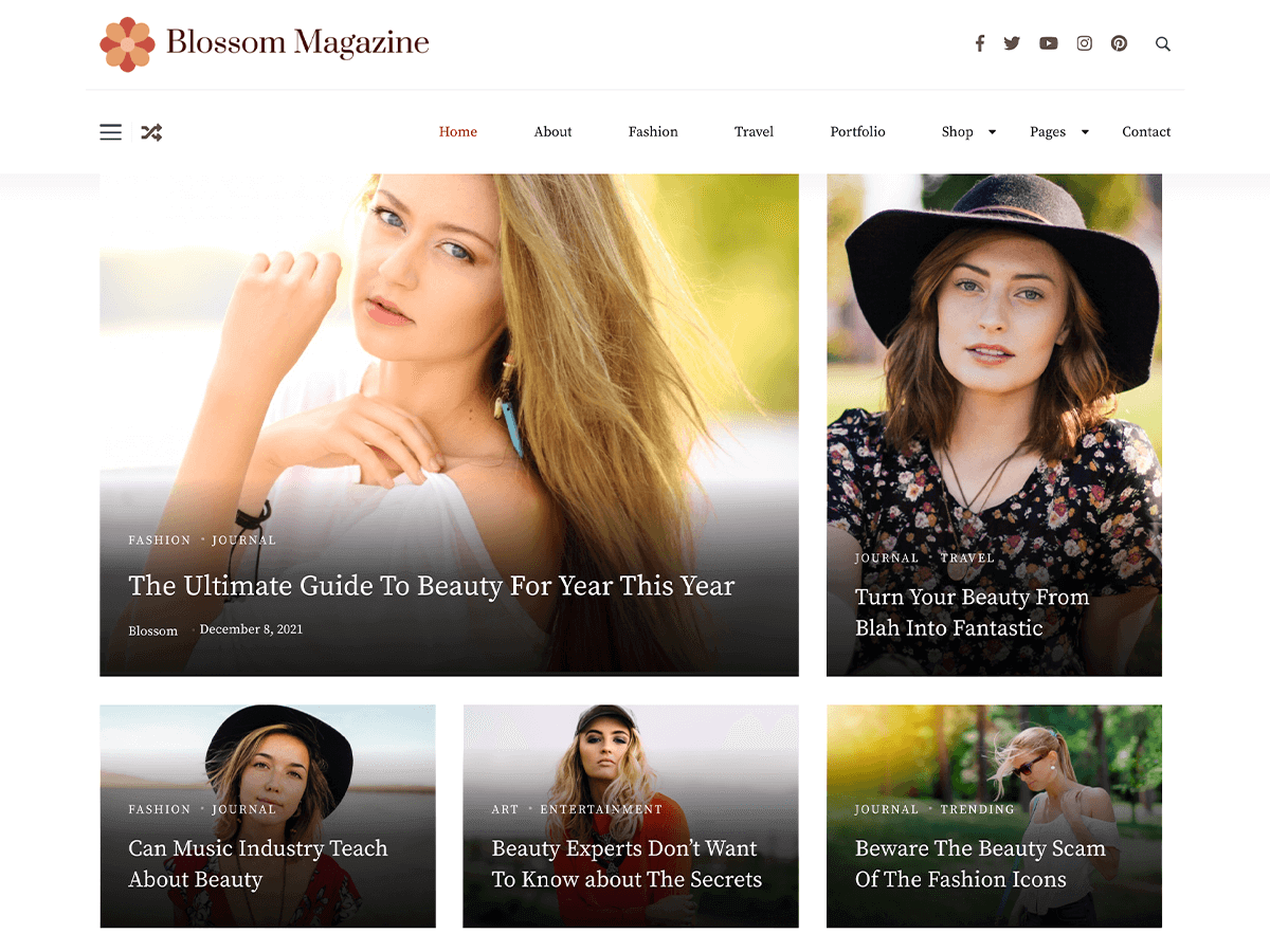 Blossom Magazine Preview Wordpress Theme - Rating, Reviews, Preview, Demo & Download