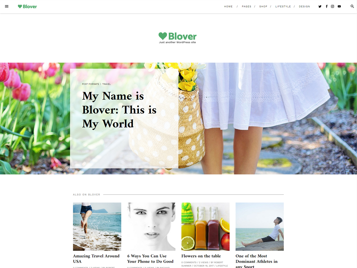 Blover Preview Wordpress Theme - Rating, Reviews, Preview, Demo & Download