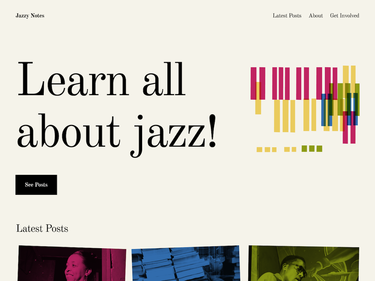 Blue Note Preview Wordpress Theme - Rating, Reviews, Preview, Demo & Download