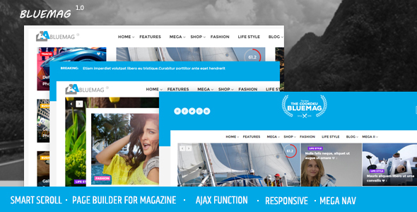 Bluemag Preview Wordpress Theme - Rating, Reviews, Preview, Demo & Download