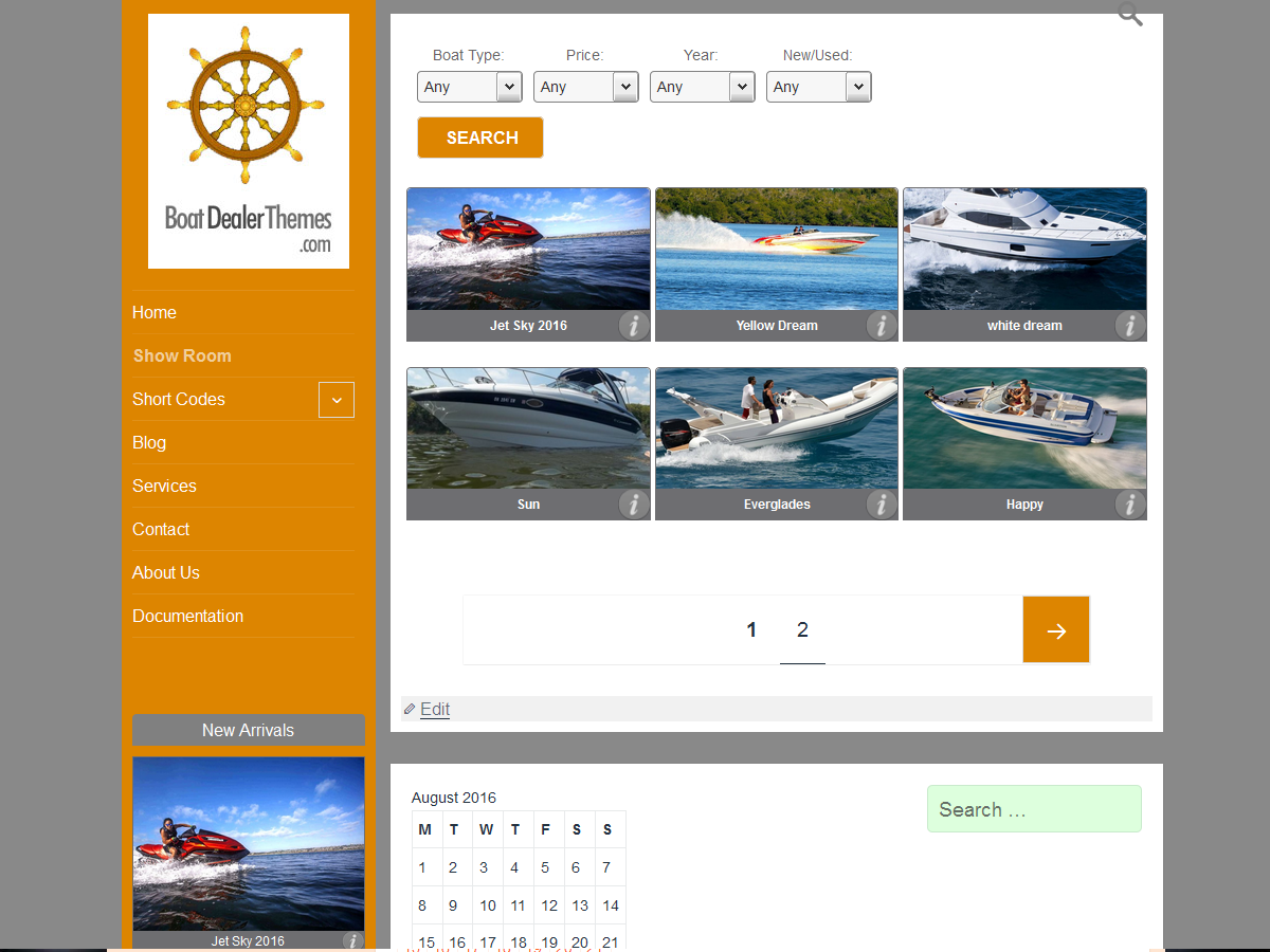 Boatdealer Preview Wordpress Theme - Rating, Reviews, Preview, Demo & Download