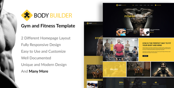 Body Builder Preview Wordpress Theme - Rating, Reviews, Preview, Demo & Download