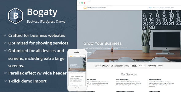 Bogaty Preview Wordpress Theme - Rating, Reviews, Preview, Demo & Download