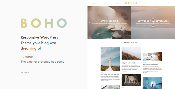Boho Preview Wordpress Theme - Rating, Reviews, Preview, Demo & Download