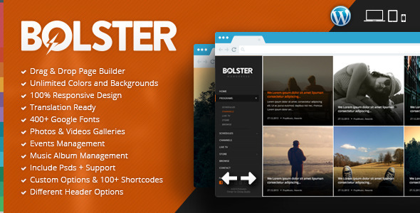 Bolster Music Preview Wordpress Theme - Rating, Reviews, Preview, Demo & Download