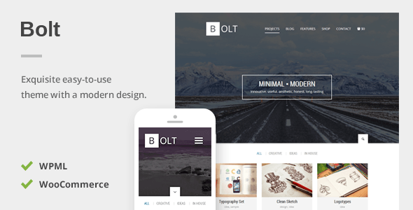 Bolt Preview Wordpress Theme - Rating, Reviews, Preview, Demo & Download