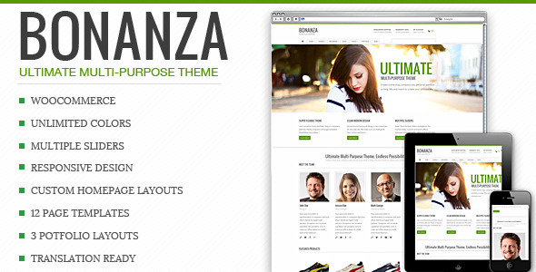 Bonanza Preview Wordpress Theme - Rating, Reviews, Preview, Demo & Download