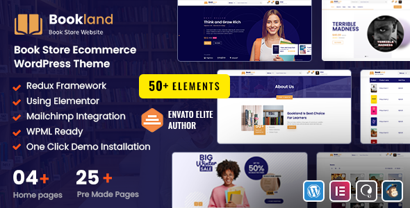 Bookland Preview Wordpress Theme - Rating, Reviews, Preview, Demo & Download