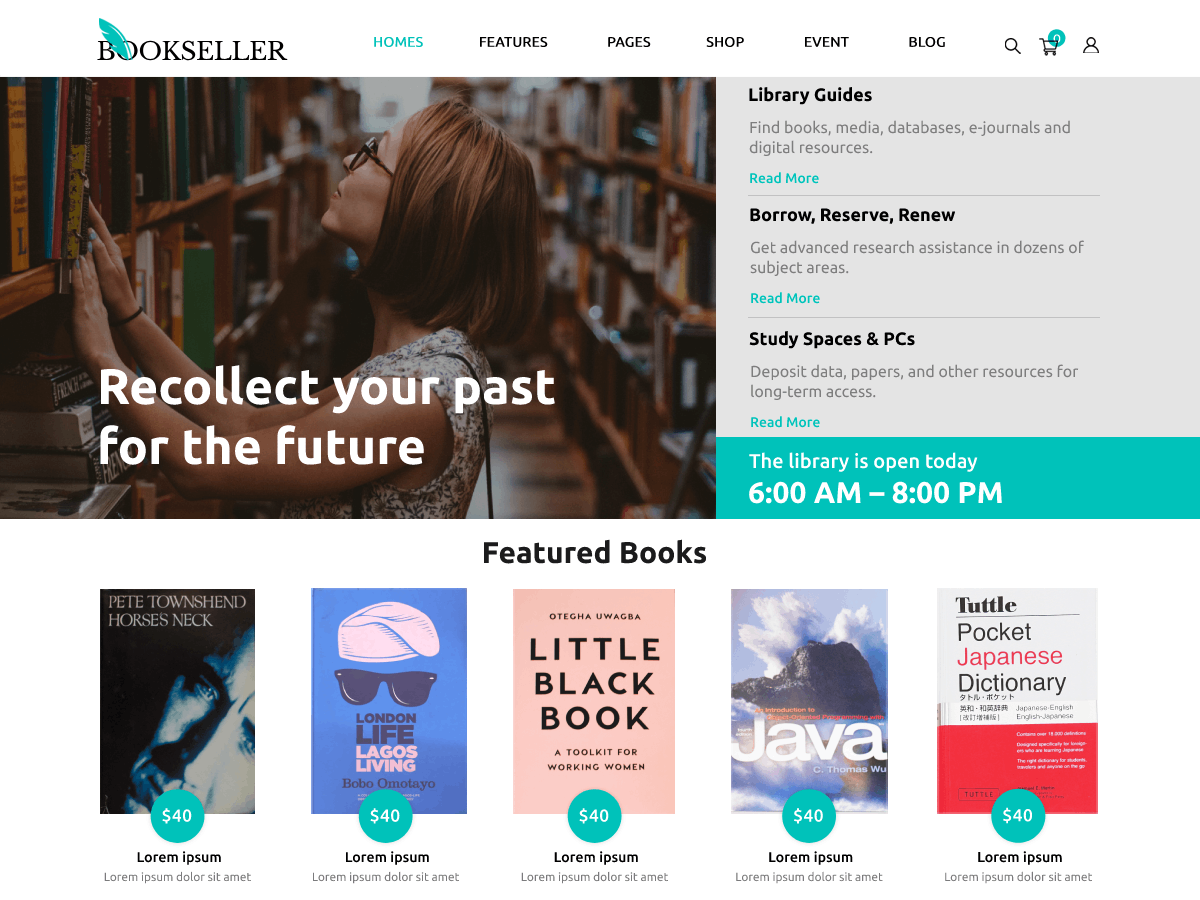 Bookseller Publication Preview Wordpress Theme - Rating, Reviews, Preview, Demo & Download