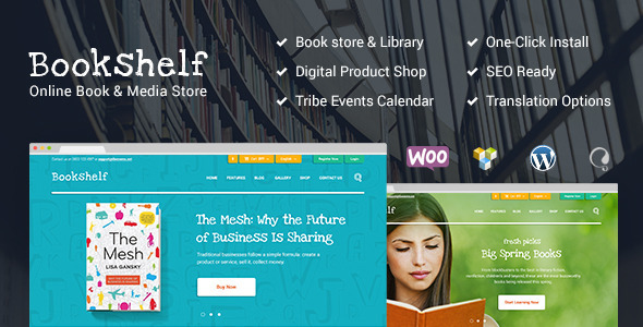 BookShelf Preview Wordpress Theme - Rating, Reviews, Preview, Demo & Download